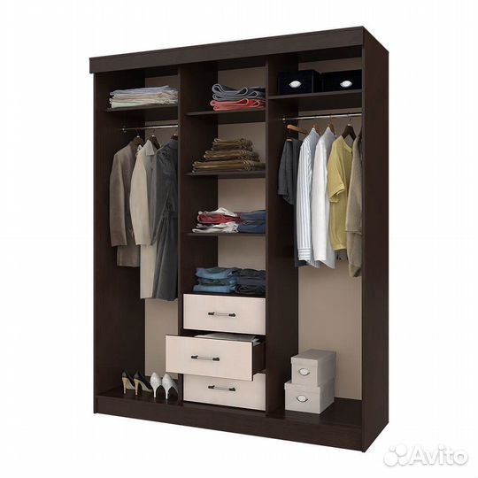 Шкаф-купе маэстро ясень шимо/дуб атланта