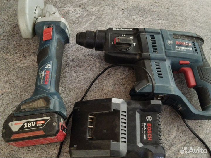 Bosch gbh 180 li и болгарка Bosch gws 180li