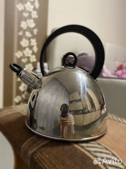 Чайник никелированный