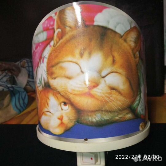 Ночник с секретом кошка