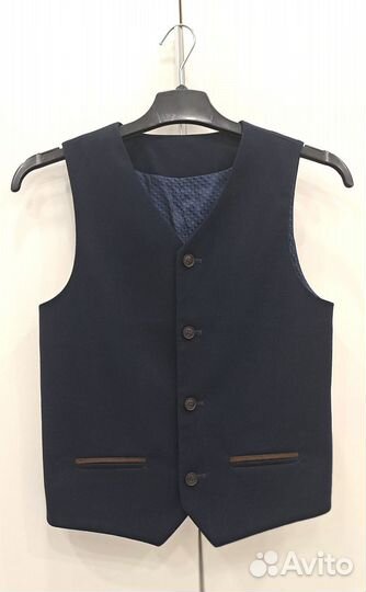 Жилет школьный для мальчика синий 152