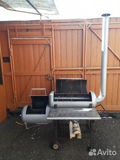 Мангал + коптильня