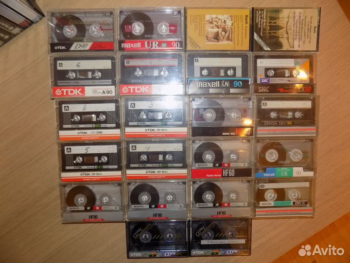 Аудиокассеты разные 80х-90х 22 штуки под запись