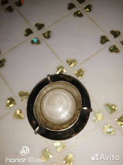 Солонка, эмаль мельхиор