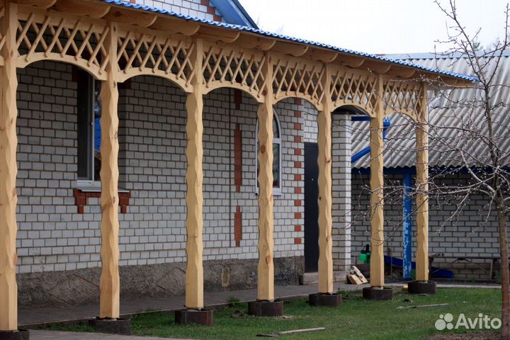 Навес из дерева