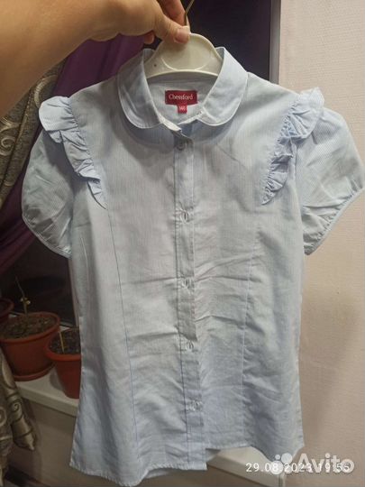 Школьная блузка 140,152