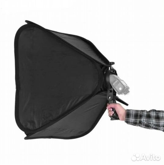 Софтбокс Andoer 80х80 зажим вспышки и байонет