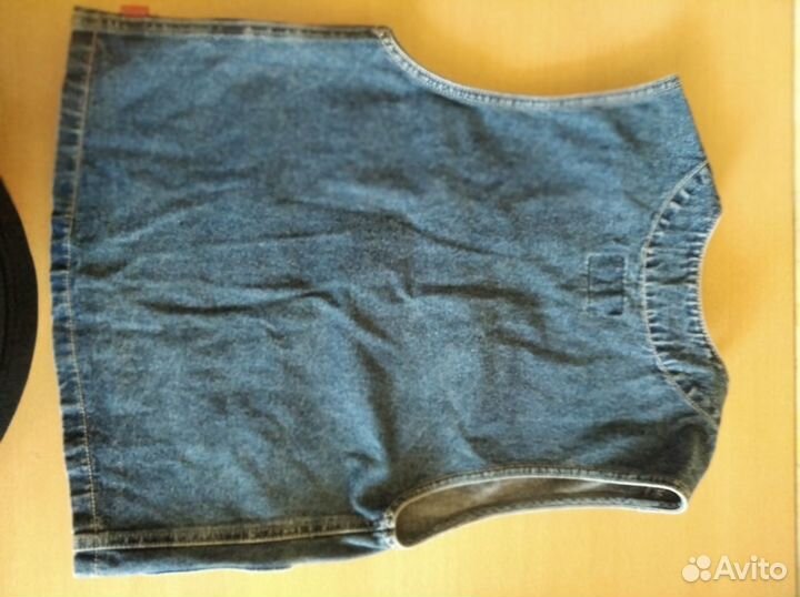 Джинсовая жилетка для девочки