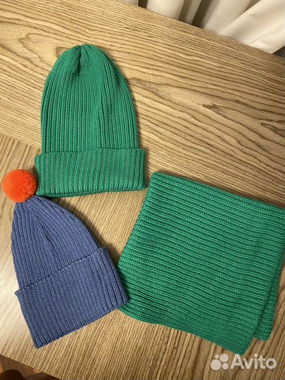 Детские шапки и шарф
