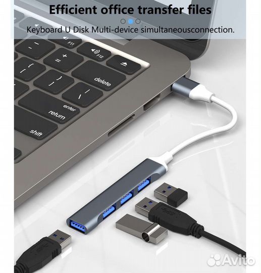 Usb хаб type-c to 4 usb 3.0