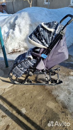 Детские санки коляска