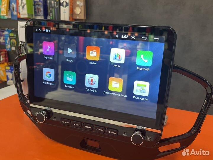 Магнитола в стиле tesla на LADA Vesta