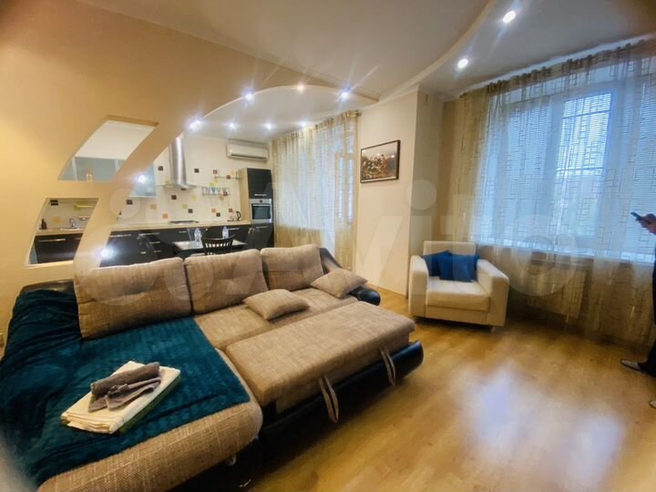 Квартира-студия, 60 м², 2 кровати