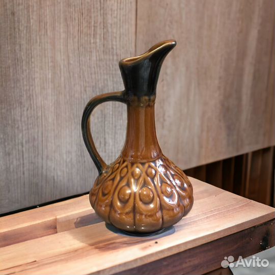 Кувшин керамика СССР с блюдцем