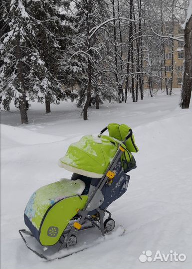 Детские санки коляска