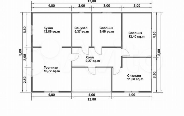 Дом 96 м² на участке 4,2 сот.