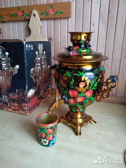 Самовар расписной новый времён СССР