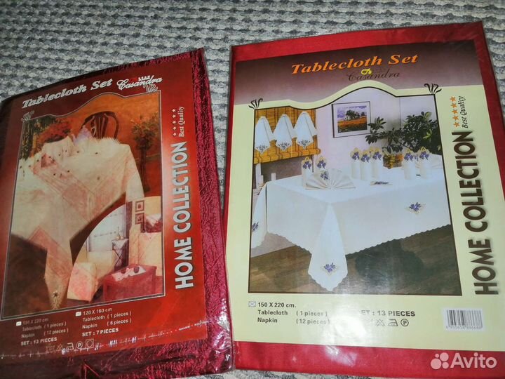 Скатерть с салфетками новая