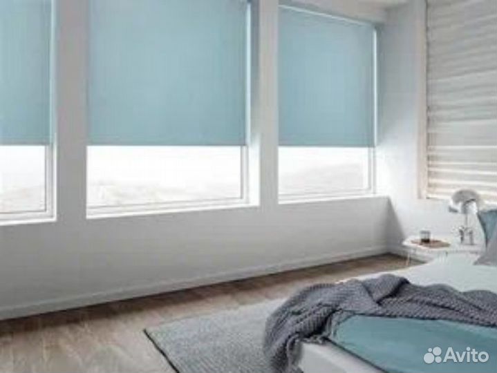 Рулонные шторы зебра