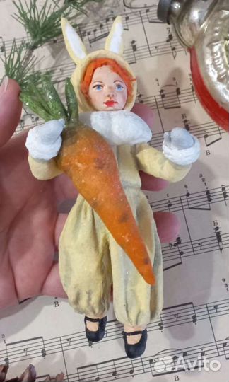 Ватные елочные игрушки