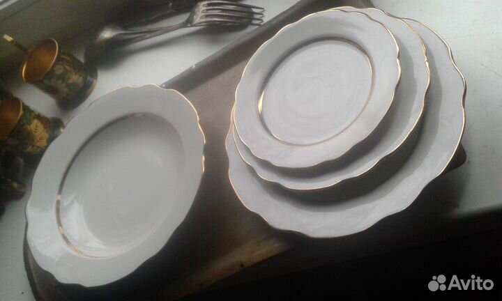 Тарелки дулево СССР набор из 4шт, 4 набора