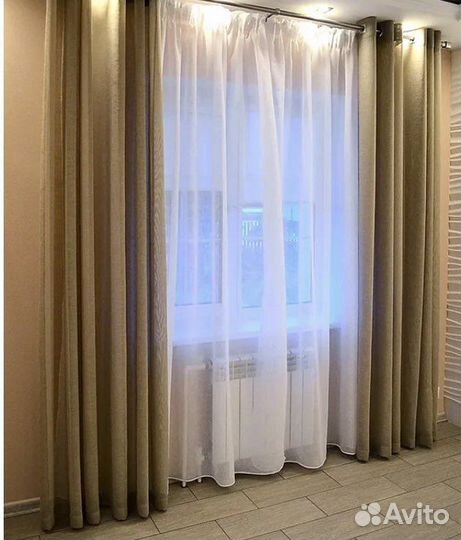 Пошив штор и тюли, 1 метр строчки от 40 р