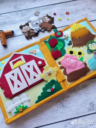 Фетровая книга Лисенок