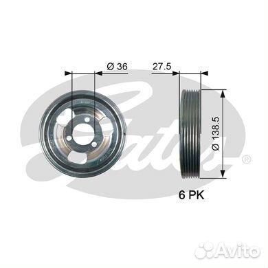 Демпфер коленчатого вала drivealign TVD1117