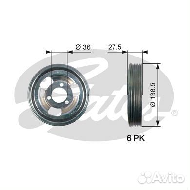 Демпфер коленчатого вала drivealign TVD1117
