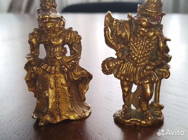 Бронзовый коллекционный сувенир мадам и месье змей