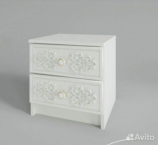 Тумба прикроватная белая Кики