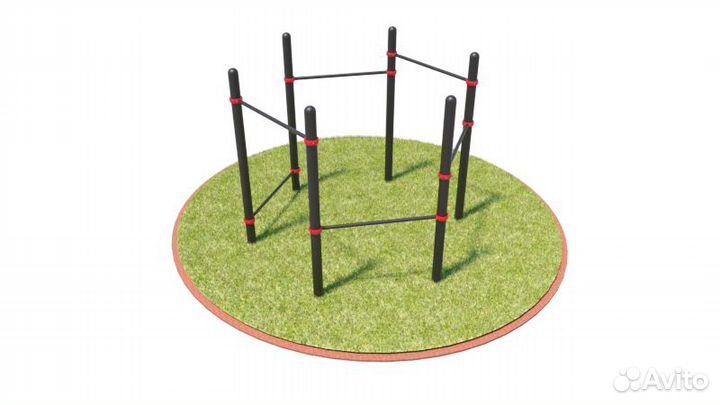 Турники уличные Т-009 D76 пластик