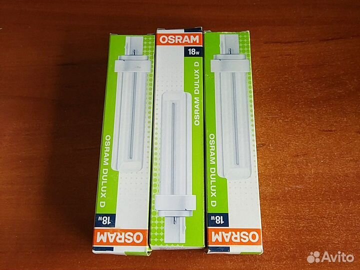 Лампыosram 18 ват цокольG24d2 новые 9шт