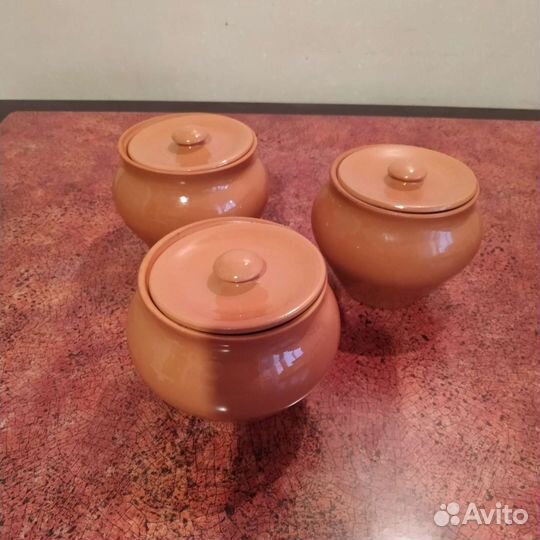 Горшки для запекания, 3 шт