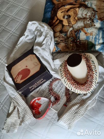 Колье косынка на шею из бисера