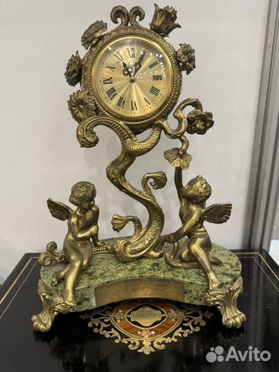 Настольные часычасы бронза