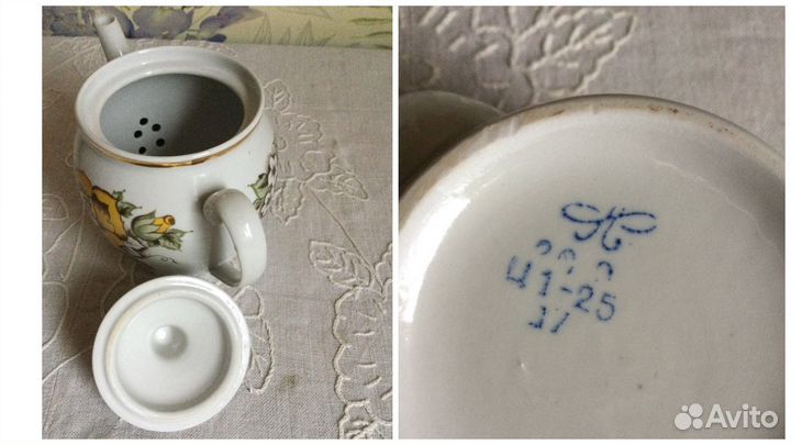 Чайник сахарница чашки СССР