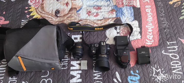 Фотоаппарат nikon d5300, вспышка, портретник