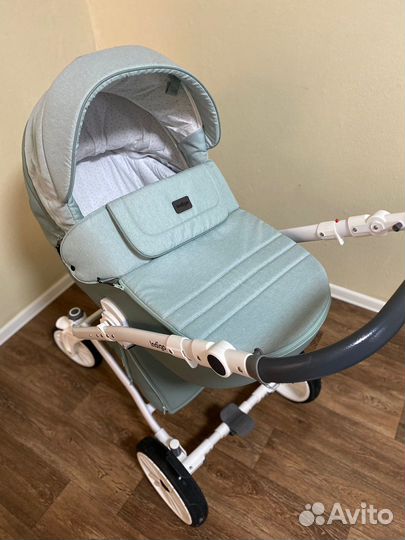 Коляска 2 в 1 indigo эко кожа