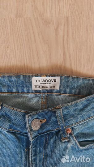 Джинсы классического голубого цвета S