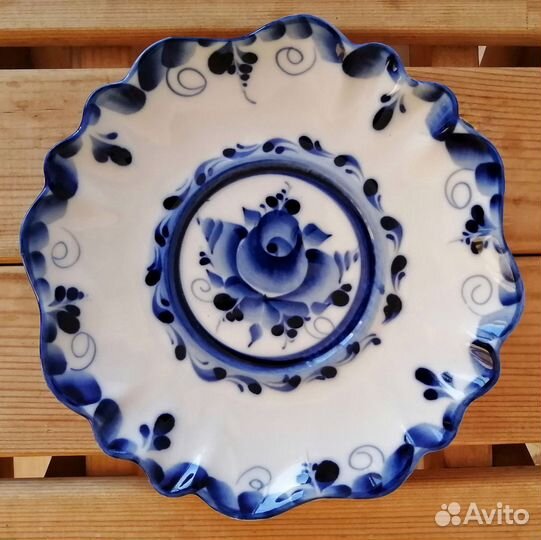 Чайная пара фарфор гжель новая