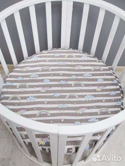 Простыня на резинке детская 75*75*12