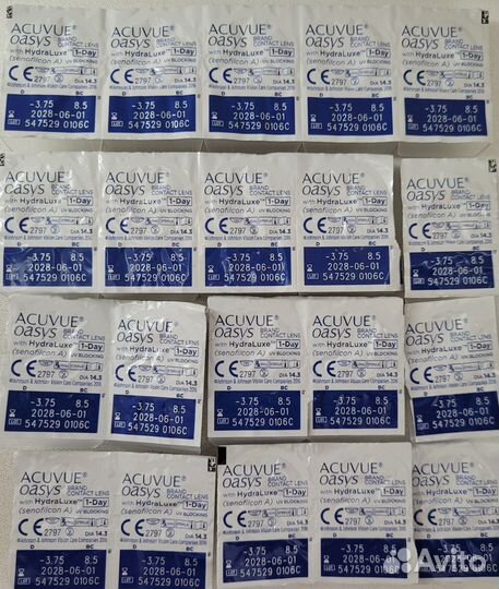 Линзы acuvue oasys -3.75