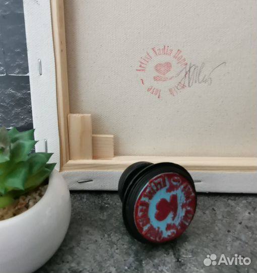 Картина маслом. Балерина в синем