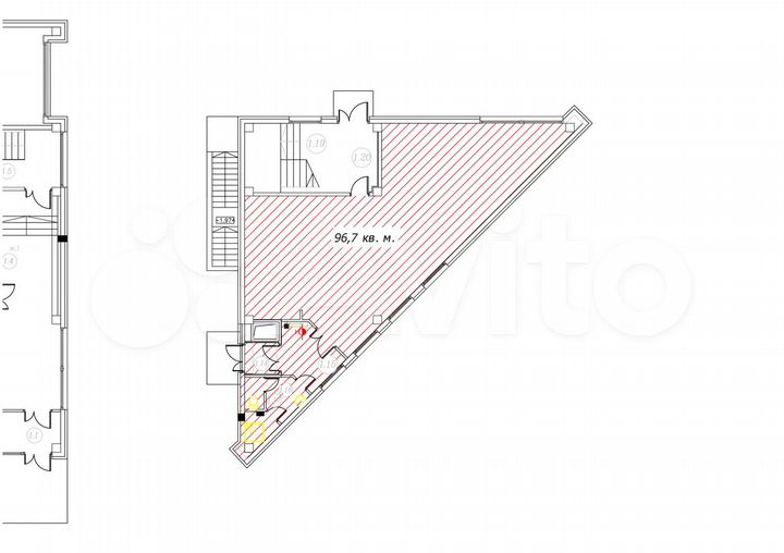 Торговая площадь, 96.7 м²