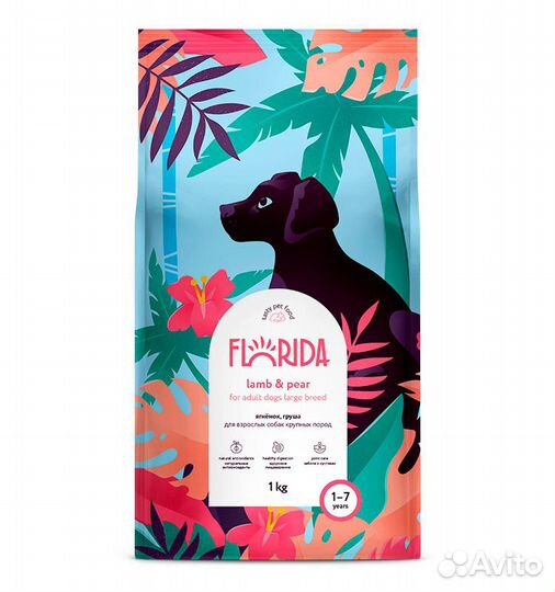 Florida Сухой корм для взрослых собак крупных поро