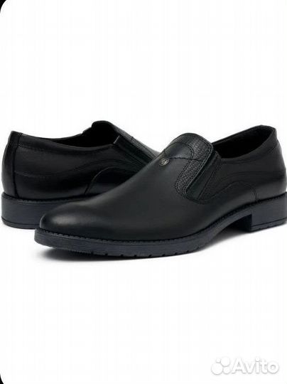 Лоферы туфли мужские натуральная кожа р 44 черные
