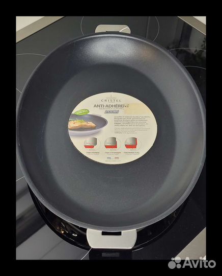 Сковорода овальная Cristel 35*27см антипригарная