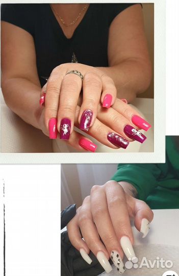 Наращивание ногтей на дому