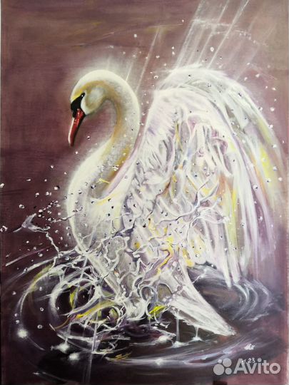 Картина Лебедь